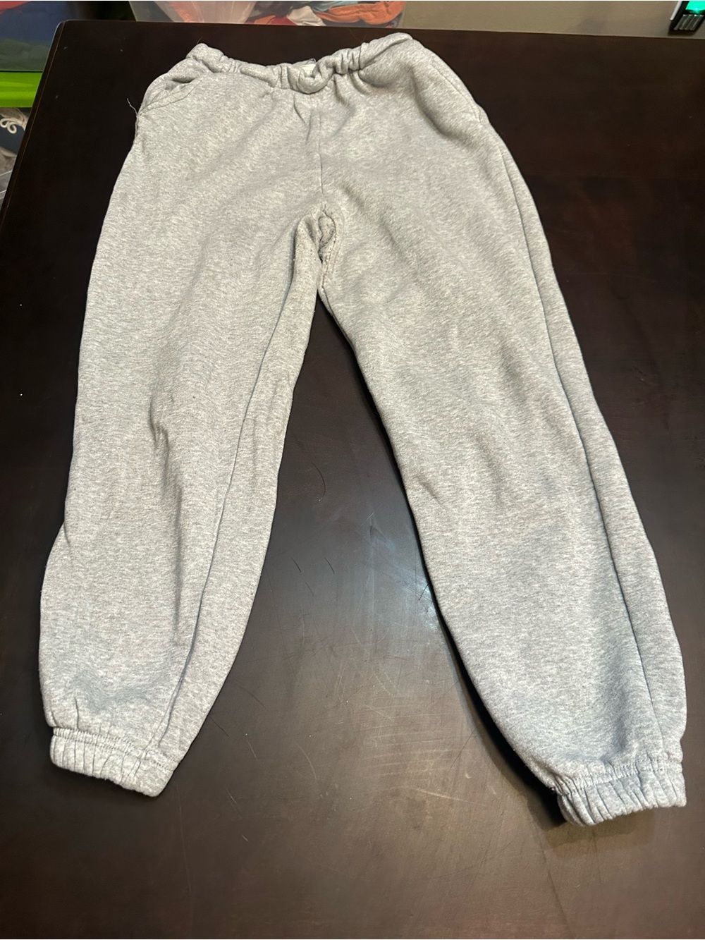 Cozy Women's Gray Elastic-Waist Jogger Pants